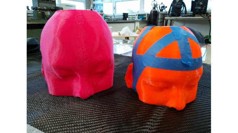 Capacete Personalizado em fase de projetação